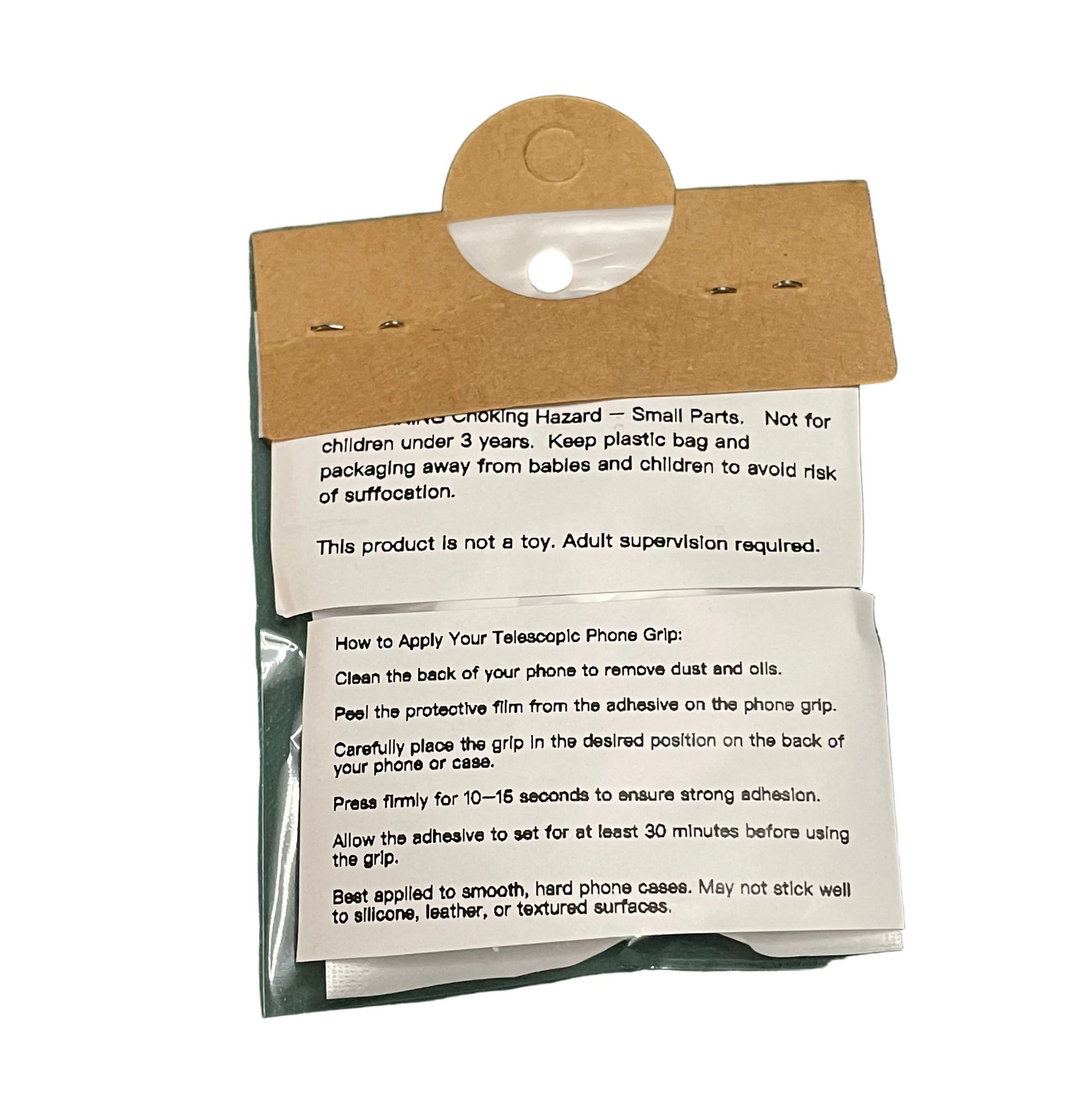 Adhesive universal Seal Plastic Phone Grip
