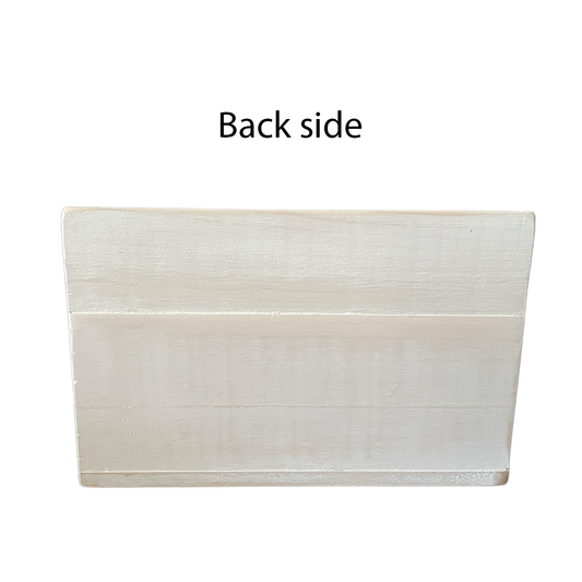 Artistic Lake Life Wooden Shelf Sitter