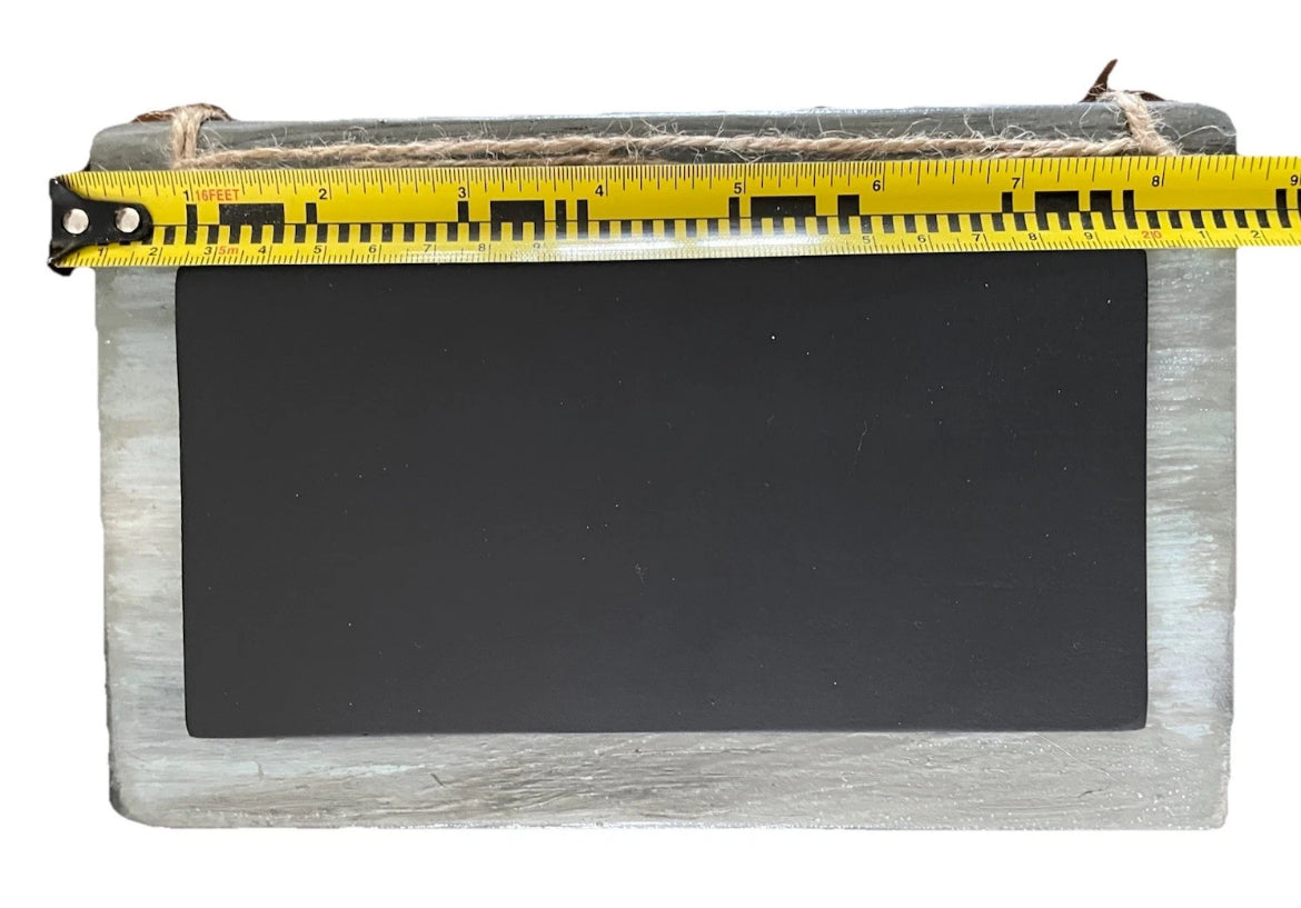 Wood Sign Chalkboard Overlay With Stand