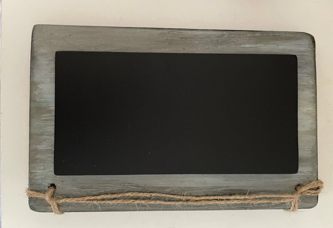 Wood Sign Chalkboard Overlay With Stand