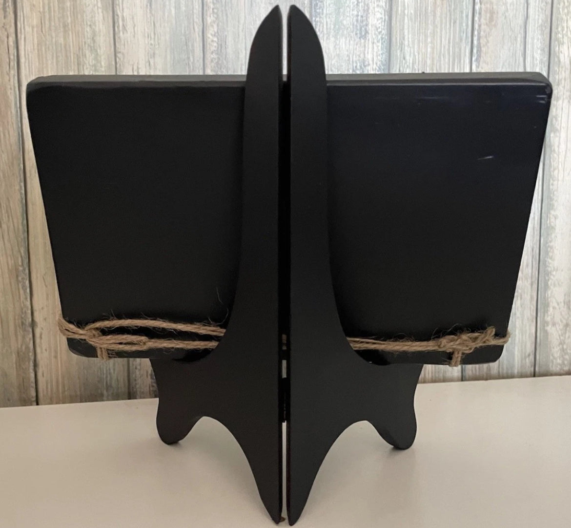 Wood Sign Chalkboard Overlay With Stand