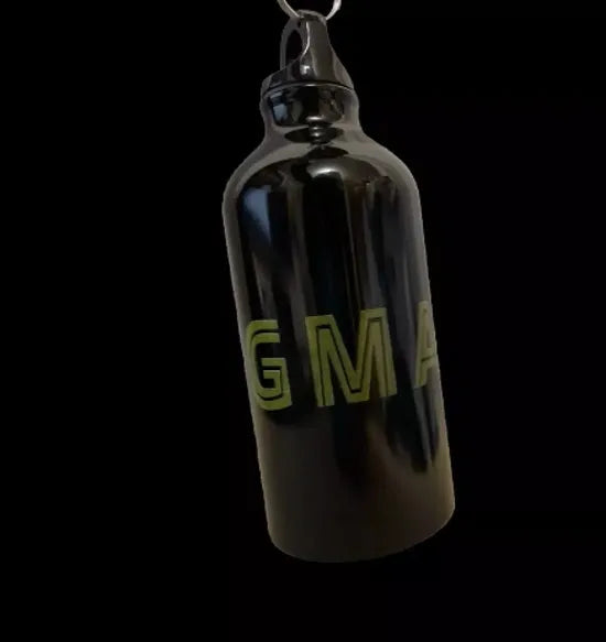 Sigma Black Shine Aluminum water bottle with Carabiner 17 oz