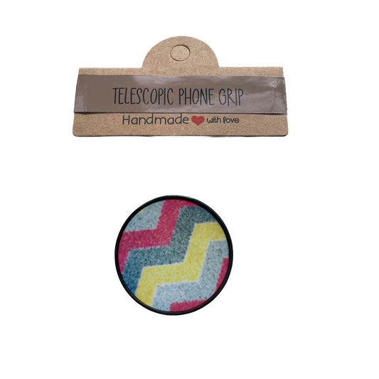 Color Chevron Telescopic Phone Grip