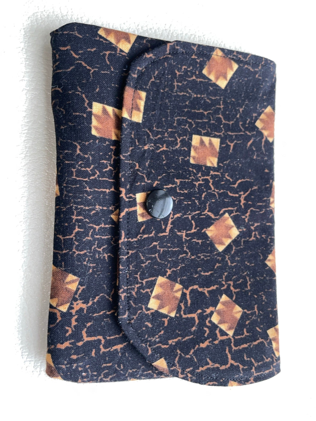 Cotton Fabric Folding Pouch with buttons