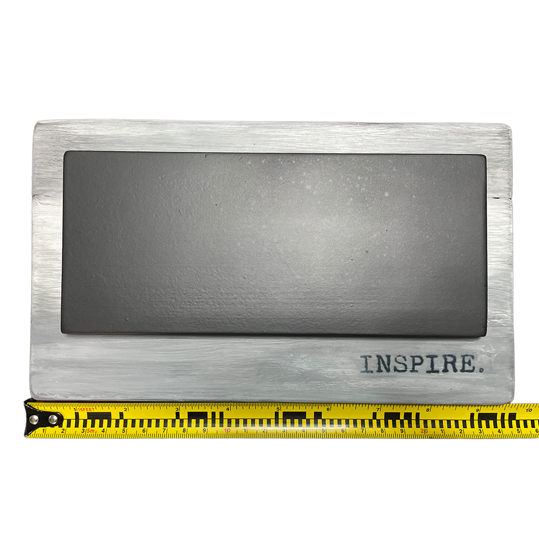 Wood Sign Inspire With Chalkboard Overlay Wall Hanging