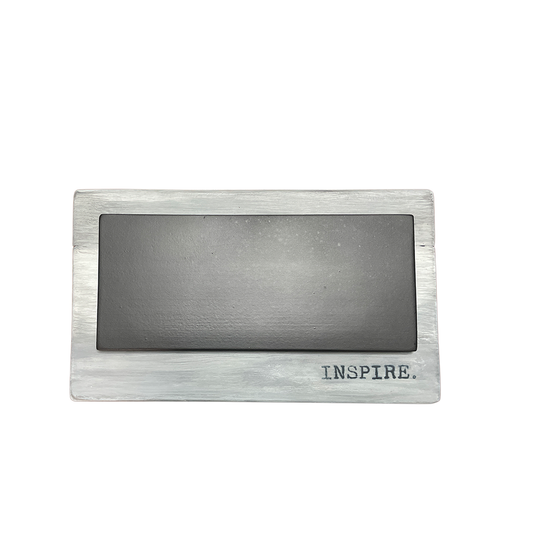 Wood Sign Inspire With Chalkboard Overlay Wall Hanging