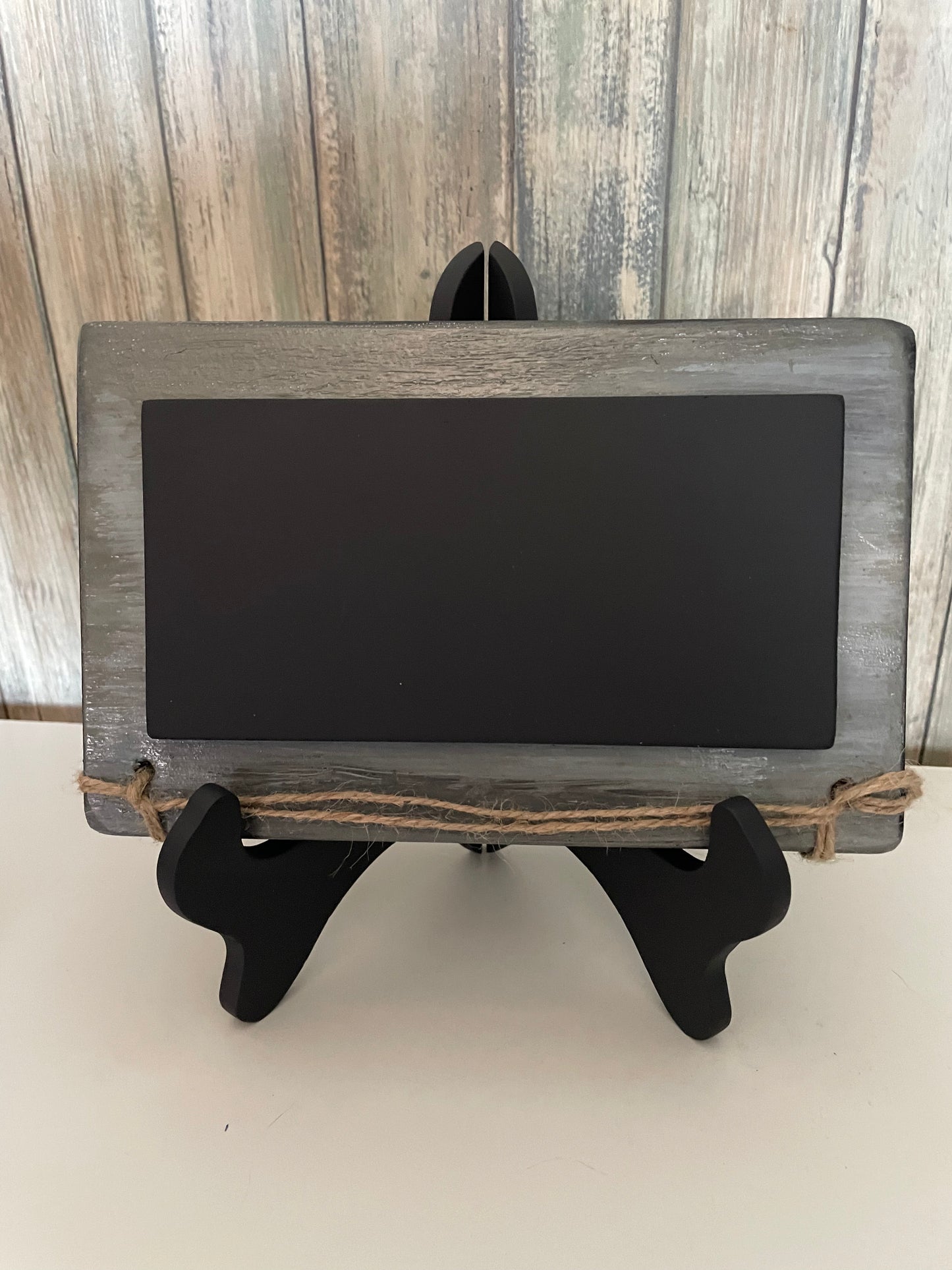 Wood Sign Chalkboard Overlay With Stand