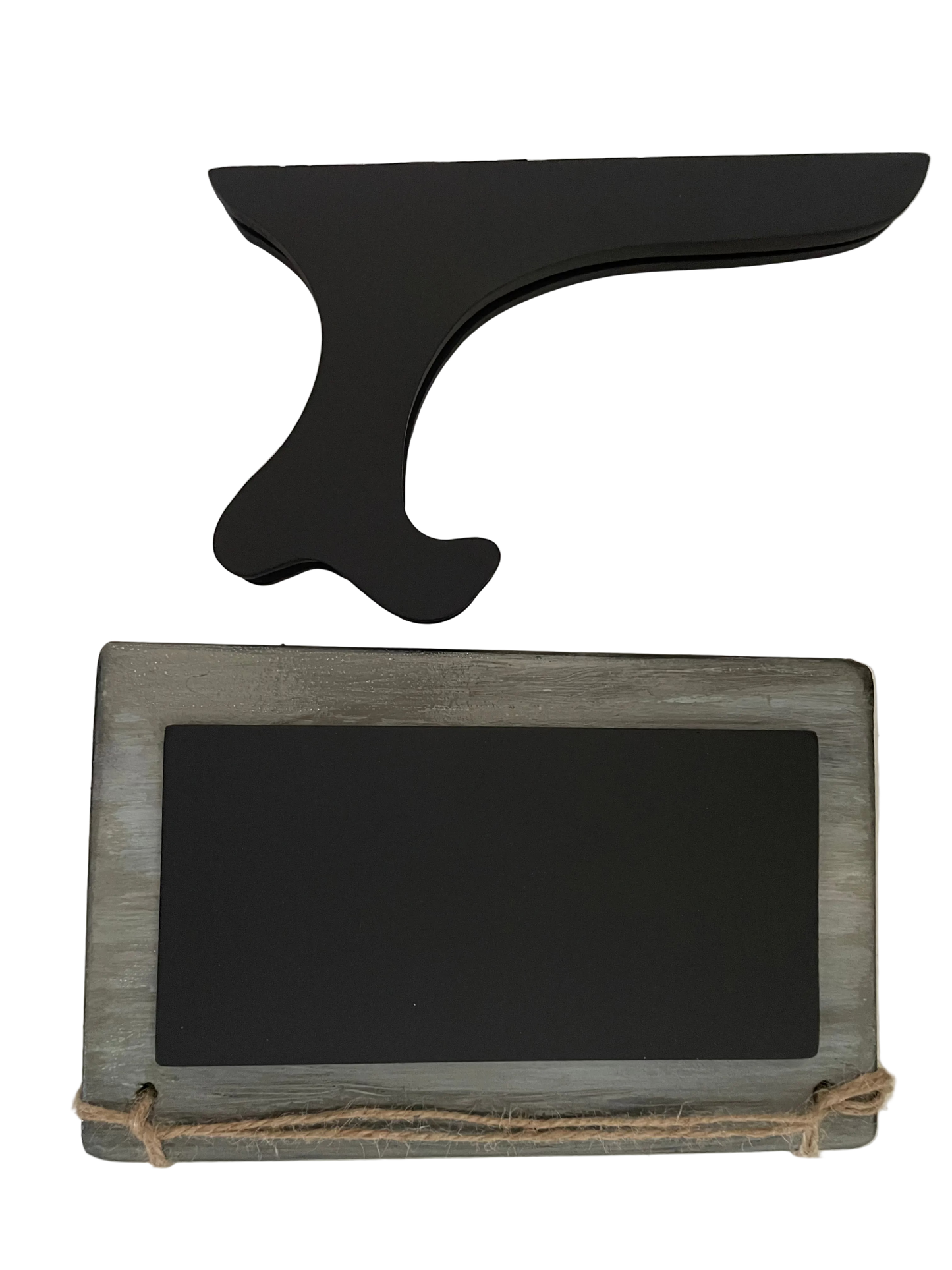 Wood Sign Chalkboard Overlay With Stand