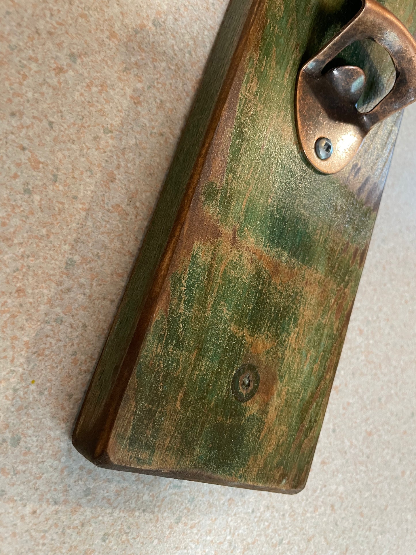 Bottle Opener - Pine Wood - Wall Mount