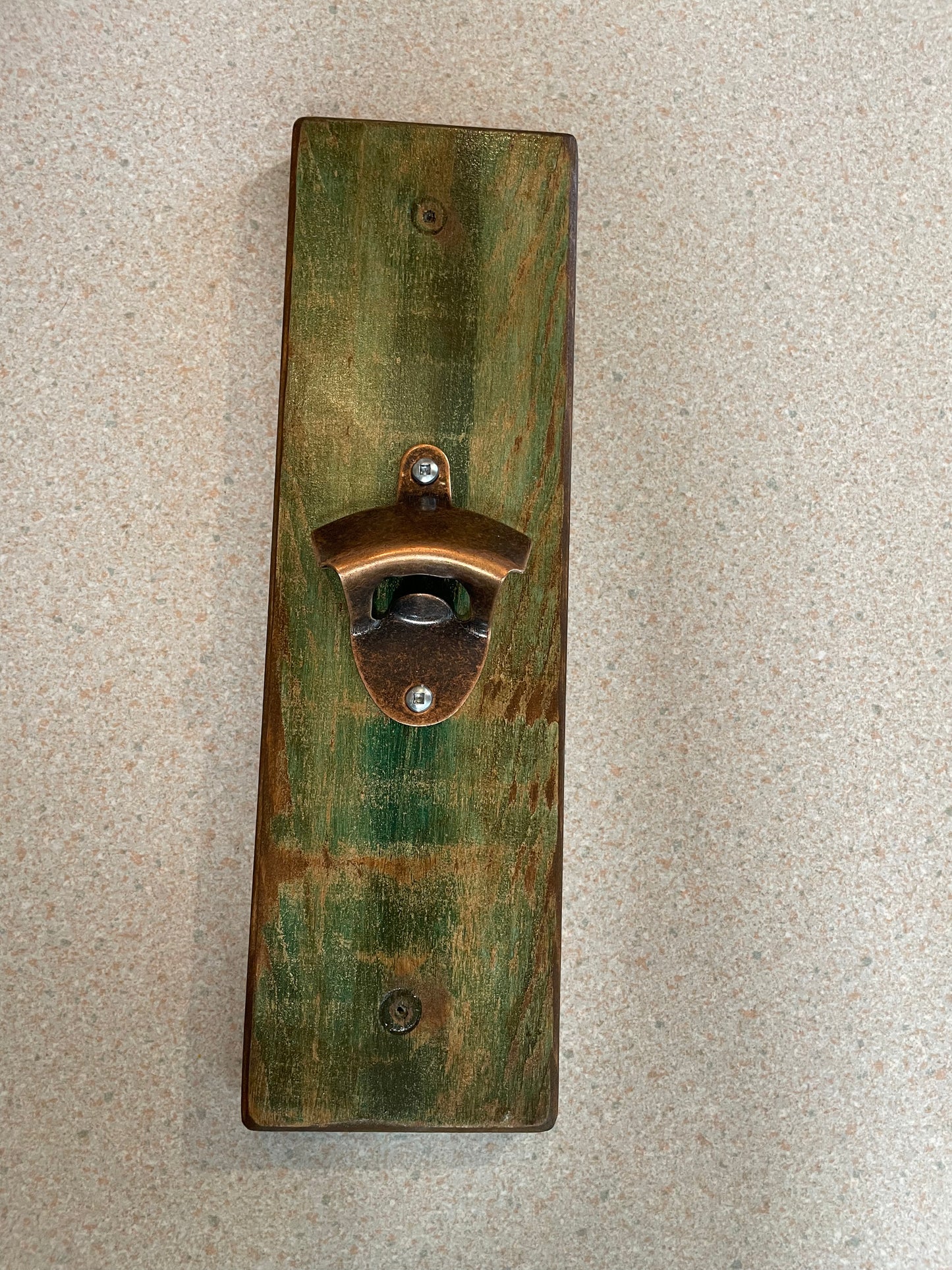 Bottle Opener - Pine Wood - Wall Mount