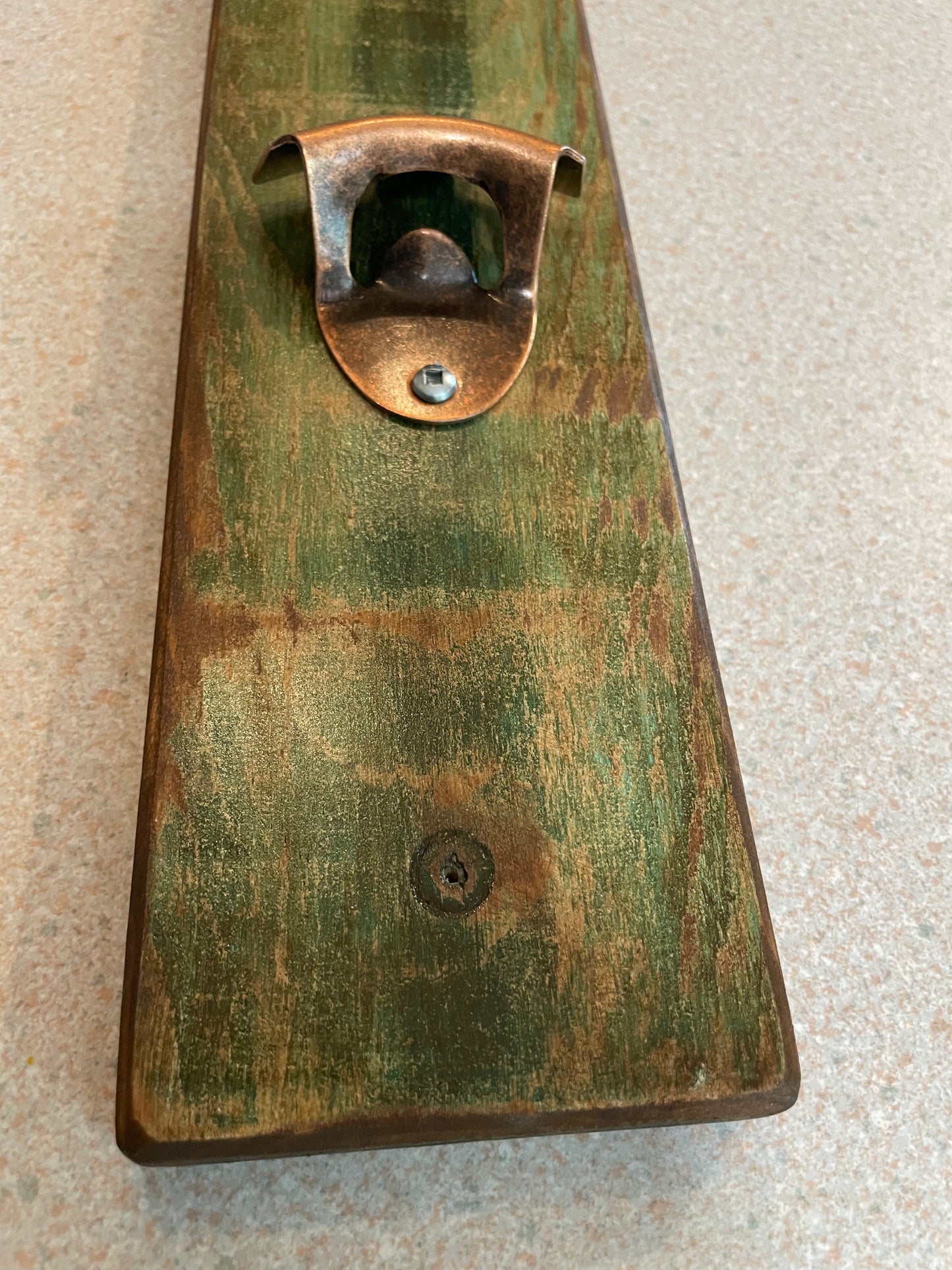 Bottle Opener - Pine Wood - Wall Mount