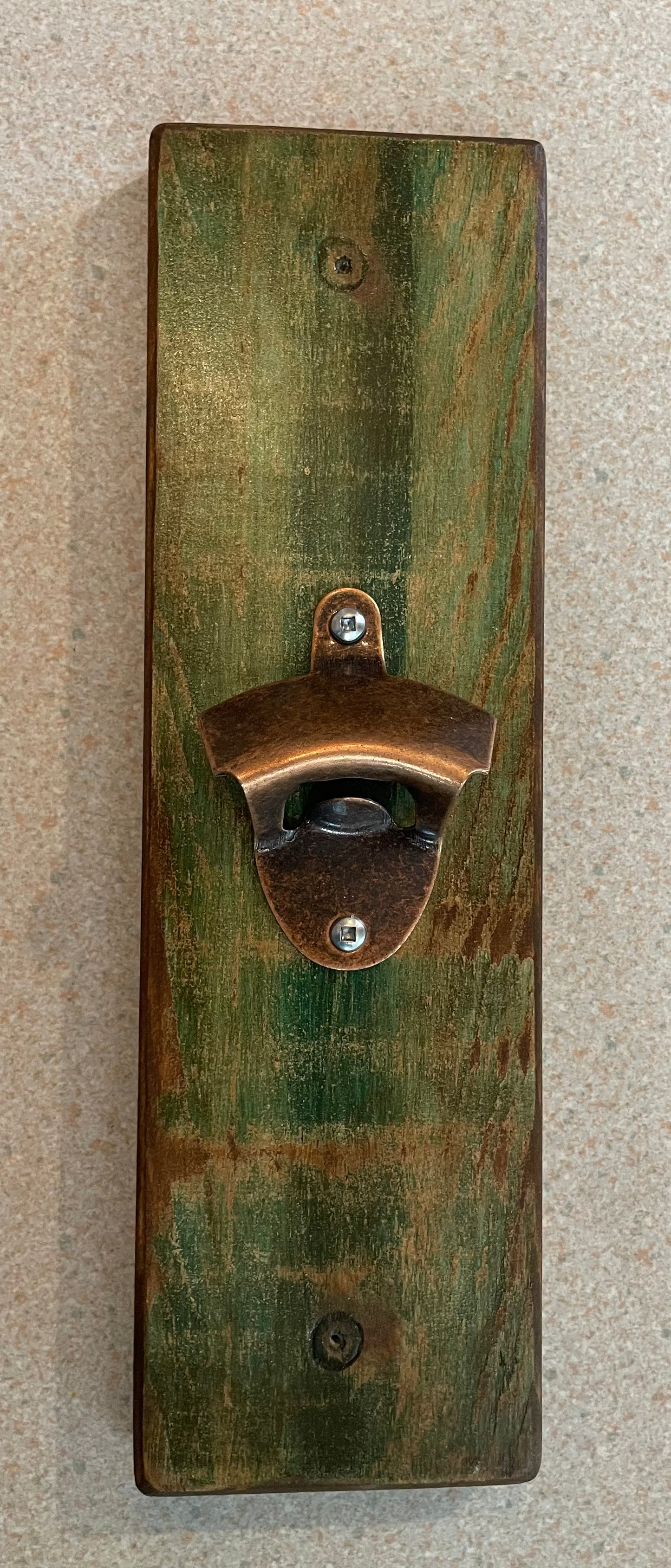 Bottle Opener - Pine Wood - Wall Mount