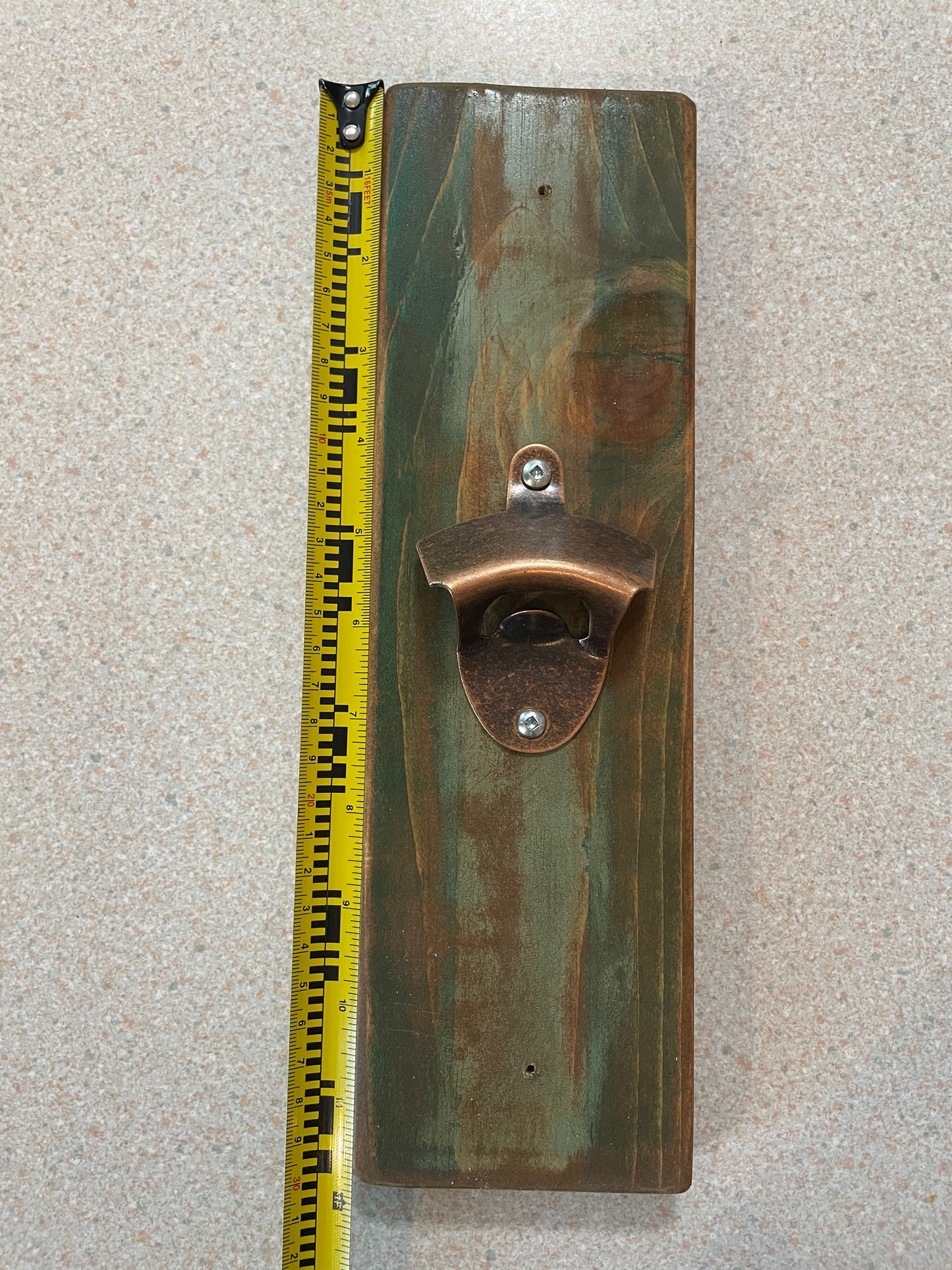 Bottle Opener - Pine Wood - For Wall Mounting