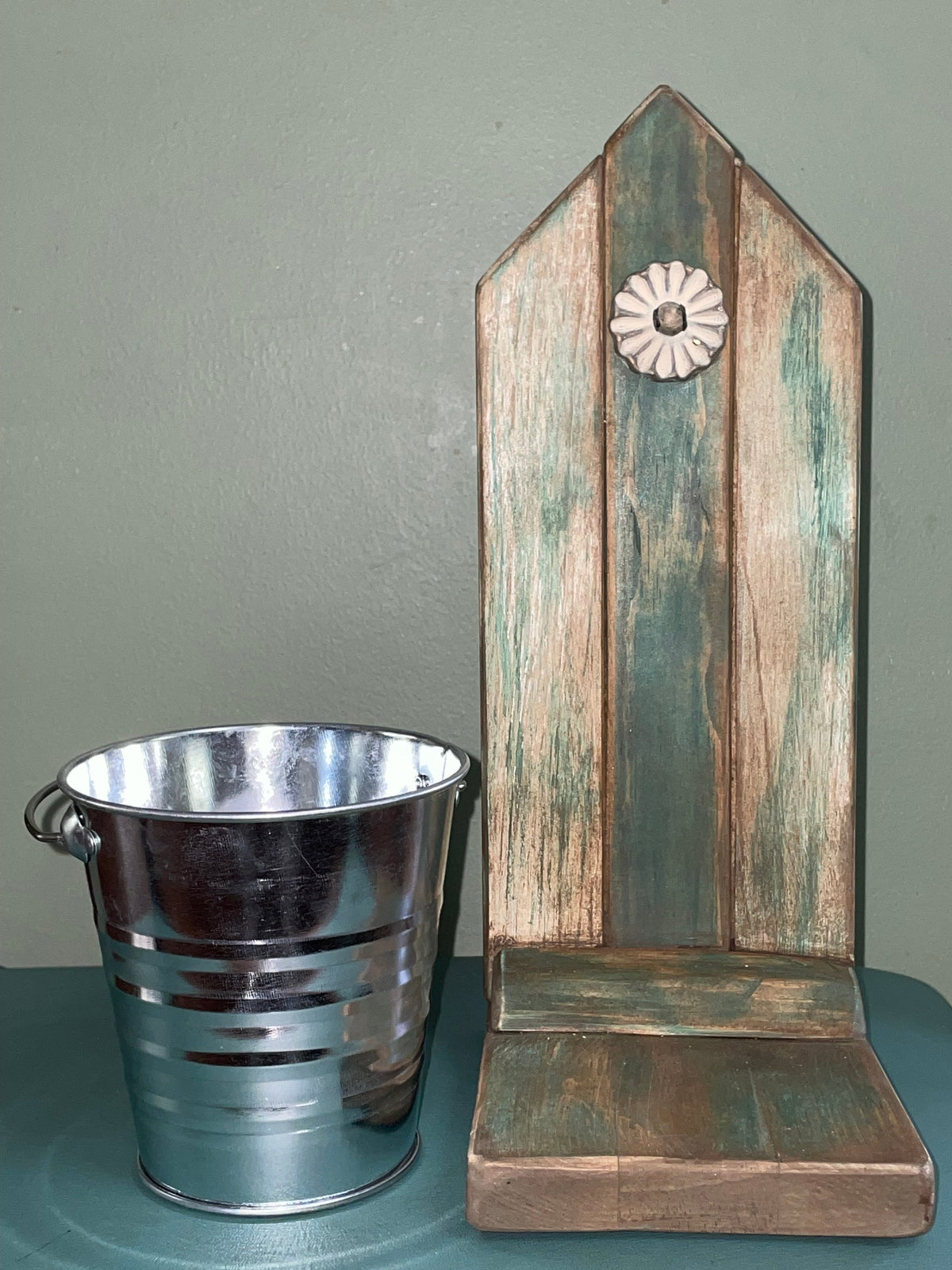 table top wooden plant stand