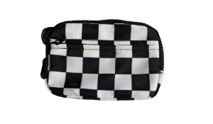 Black and white checkered pouch 