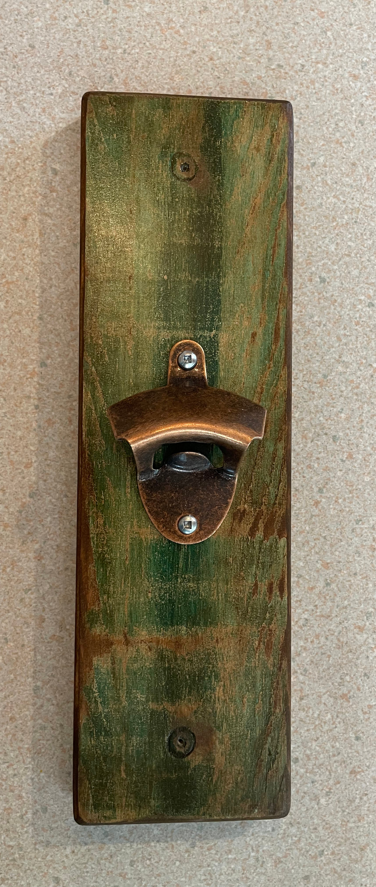 Bottle Opener - Pine Wood - Wall Mount